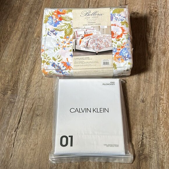 MIX King Duvet 3pcs- Calvin Klein 2 King PillowCases + King Duvet Bellora (N-14)